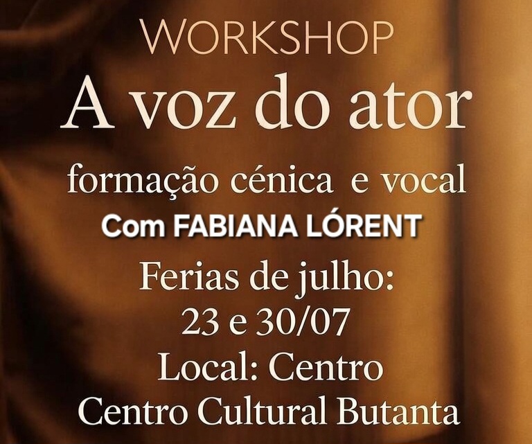 Grande Workshop de Voz, Percepção, Técnica e Expressividade! Em SP, em Julho, com a Prof. FABIANA LÓRENT!