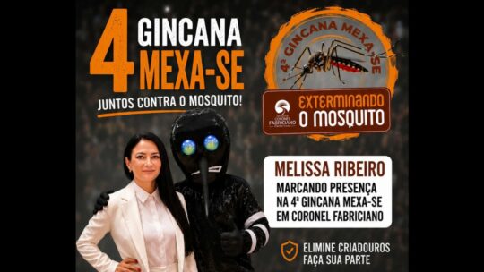 MELISSA RIBEIRO Participa da 4a. Gincana MEXA-SE em Coronel Fabriciano-MG, e Reforça Importância da Sustentabilidade no Combate ao AEDES AEGYPTI